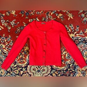 Tiny red cardigan